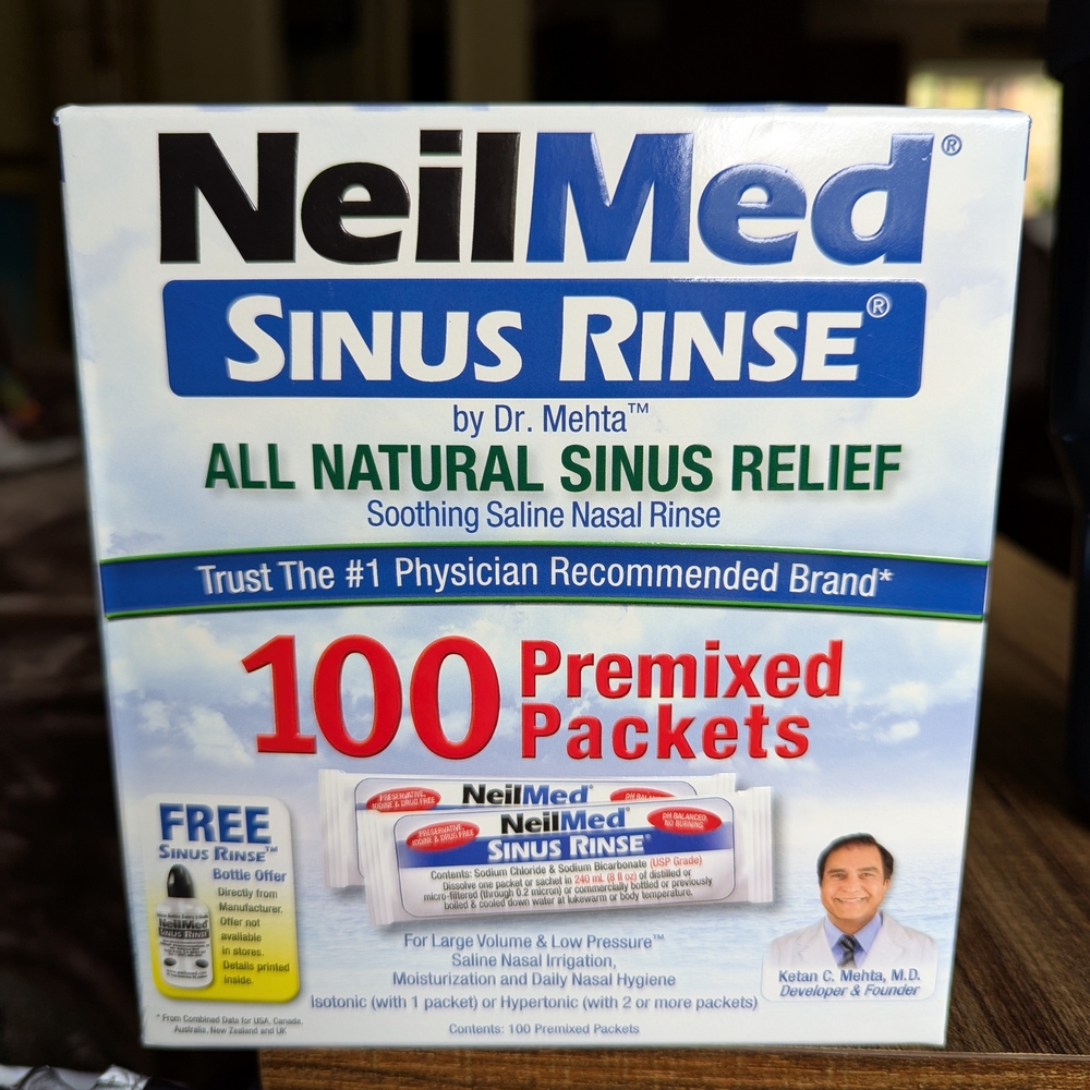 NeilMed Sinus Rinse 100 Premixed Packets